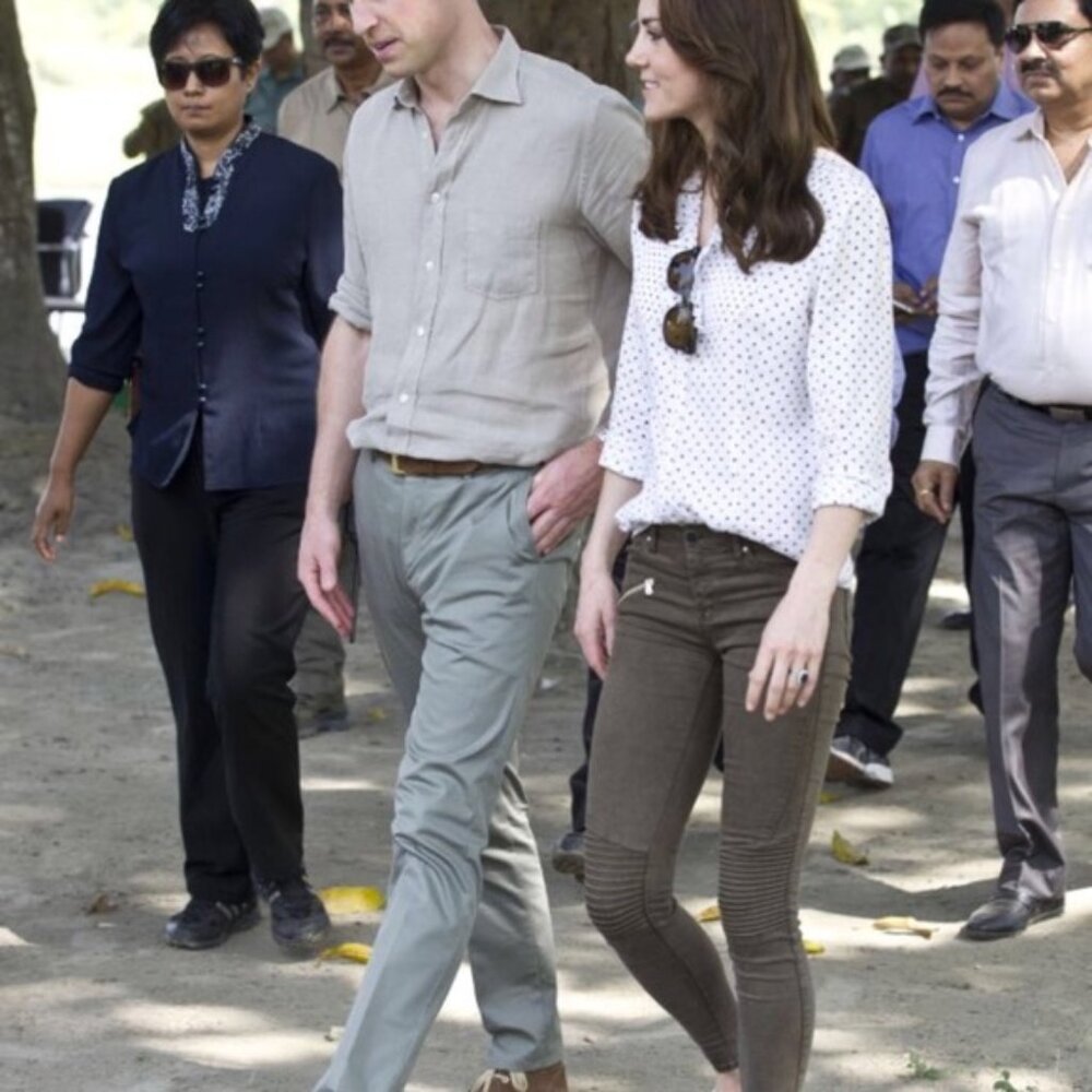 ZARA Moto Biker Skinny Jeans As seen on Kate Middleton